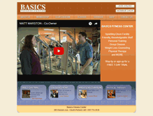 Tablet Screenshot of basicsfitnessme.com